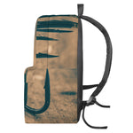 Fishing Hooks Print Backpack