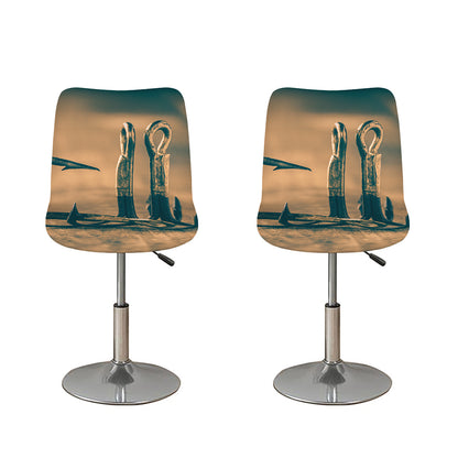 Fishing Hooks Print Bar Stool Covers