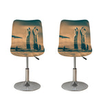 Fishing Hooks Print Bar Stool Covers