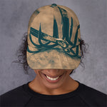 Fishing Hooks Print Baseball Cap