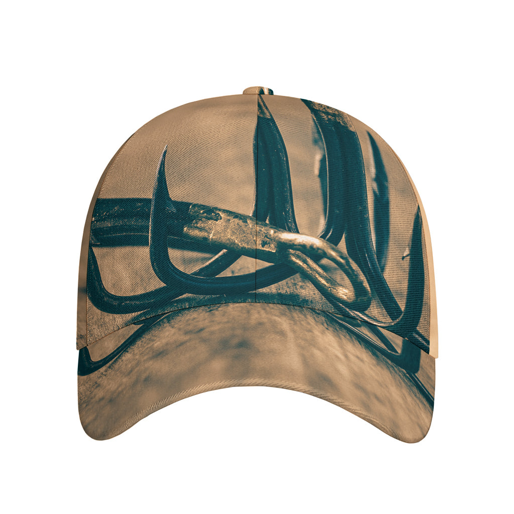 Fishing Hooks Print Baseball Cap