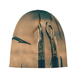 Fishing Hooks Print Beanie