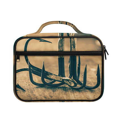 Fishing Hooks Print Briefcase Bible Bag