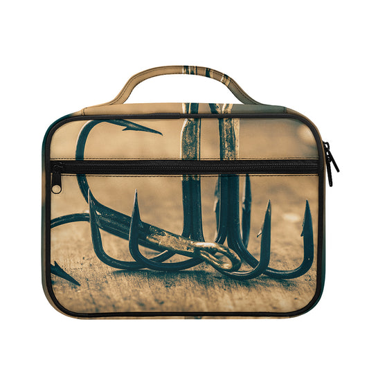 Fishing Hooks Print Briefcase Bible Bag