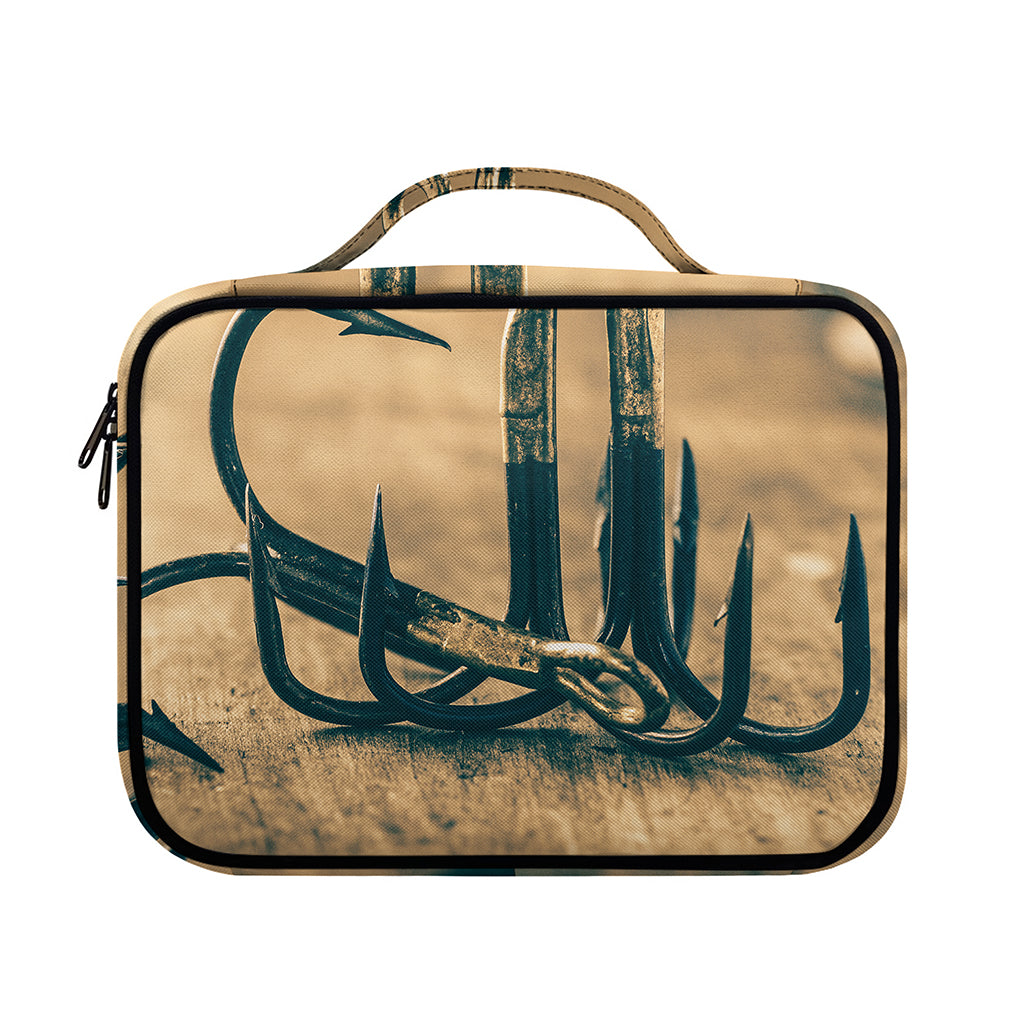 Fishing Hooks Print Briefcase Bible Bag