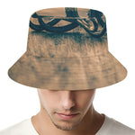 Fishing Hooks Print Bucket Hat