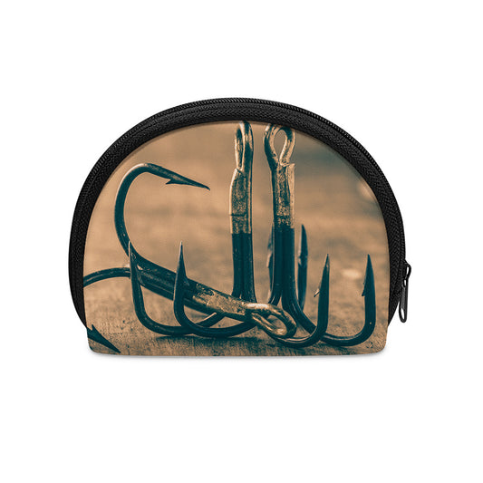 Fishing Hooks Print Coin Purse