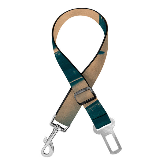 Fishing Hooks Print Dog Seat Belt