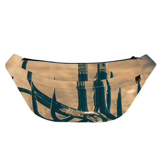 Fishing Hooks Print Fanny Pack