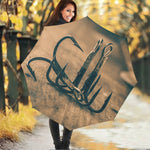 Fishing Hooks Print Foldable Umbrella