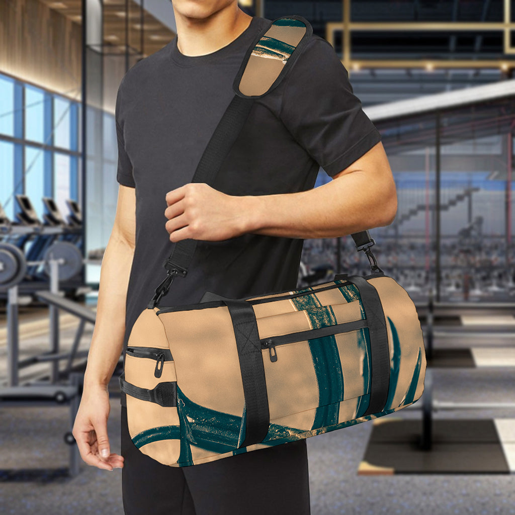 Fishing Hooks Print Gym Bag