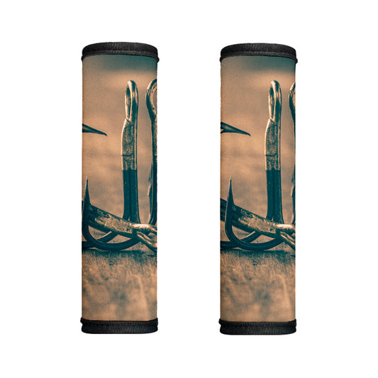 Fishing Hooks Print Handle Covers