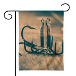 Fishing Hooks Print House Flag