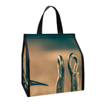 Fishing Hooks Print Insulated Lunch Tote
