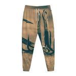 Fishing Hooks Print Jogger Pants