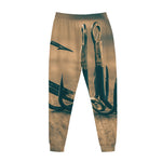 Fishing Hooks Print Jogger Pants