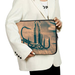 Fishing Hooks Print Laptop Sleeve