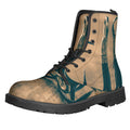 Fishing Hooks Print Lace-Up Boots