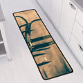 Fishing Hooks Print Long Kitchen Mat