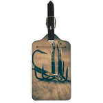 Fishing Hooks Print Luggage Tag