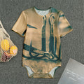 Fishing Hooks Print Men's Bodysuit