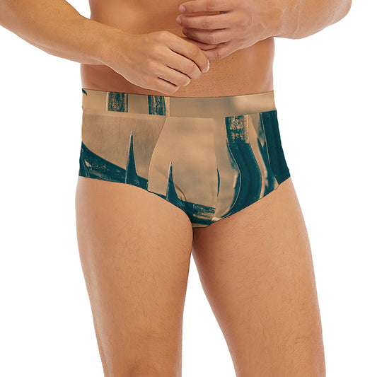 Fishing Hooks Print Men's Briefs