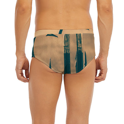 Fishing Hooks Print Men's Briefs