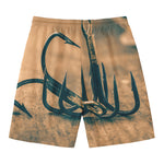 Fishing Hooks Print Men's Swim Trunks