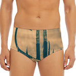 Fishing Hooks Print Men's Triangle Swim Briefs