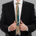 Fishing Hooks Print Necktie