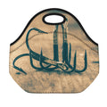 Fishing Hooks Print Neoprene Lunch Bag