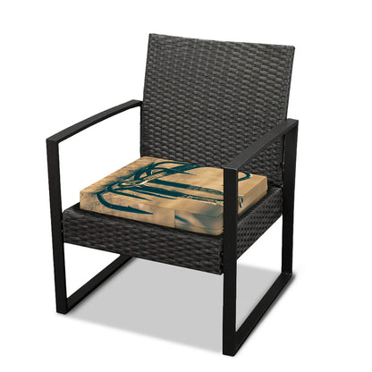 Fishing Hooks Print Outdoor Seat Cushion Cover