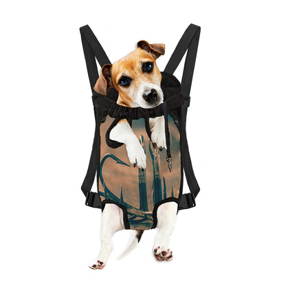 Fishing Hooks Print Pet Carrier Backpack