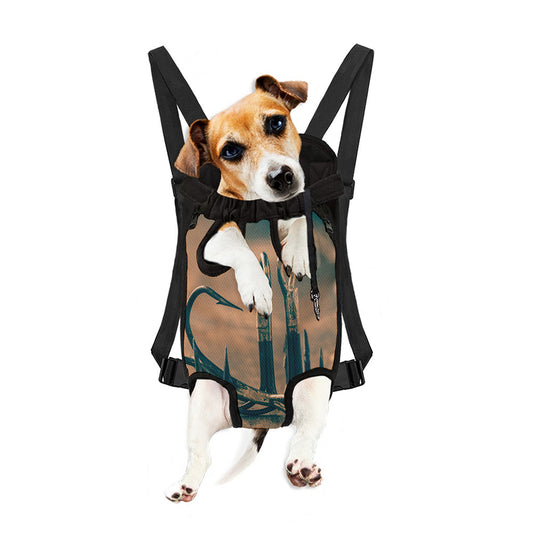 Fishing Hooks Print Pet Carrier Backpack