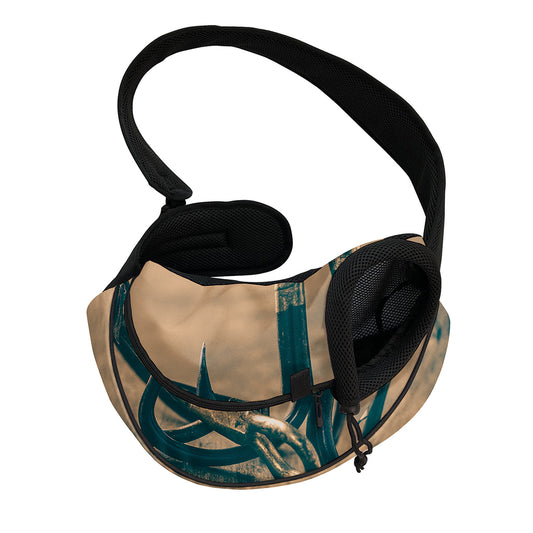 Fishing Hooks Print Pet Sling Carrier