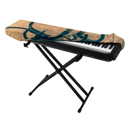 Fishing Hooks Print Piano Keyboard Cover
