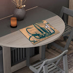 Fishing Hooks Print Placemat