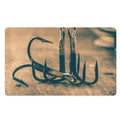 Fishing Hooks Print Polyester Doormat