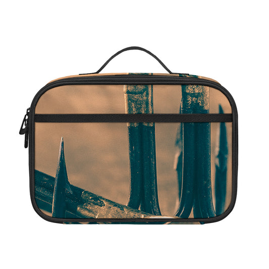 Fishing Hooks Print Portable Lunch Bag