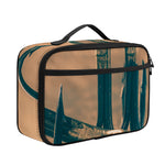 Fishing Hooks Print Portable Lunch Bag