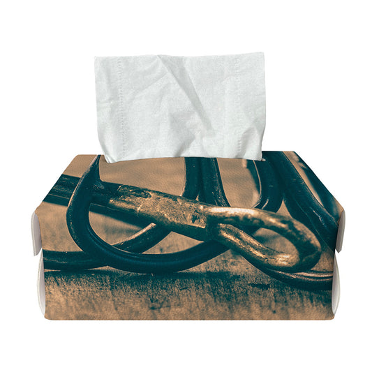 Fishing Hooks Print Rectangle Tissue Box Cover