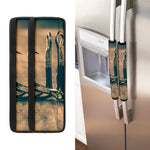 Fishing Hooks Print Refrigerator Handle Covers