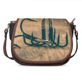 Fishing Hooks Print Saddle Bag