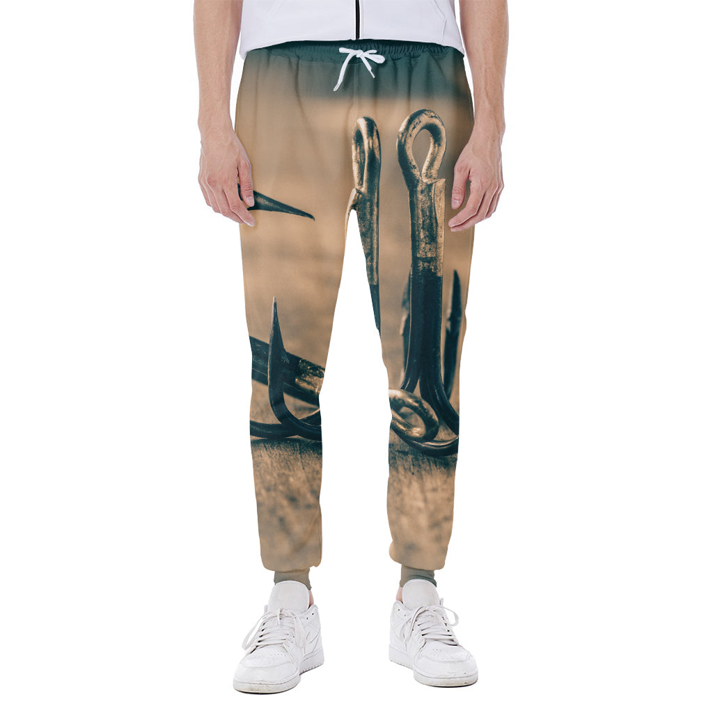 Fishing Hooks Print Scuba Joggers