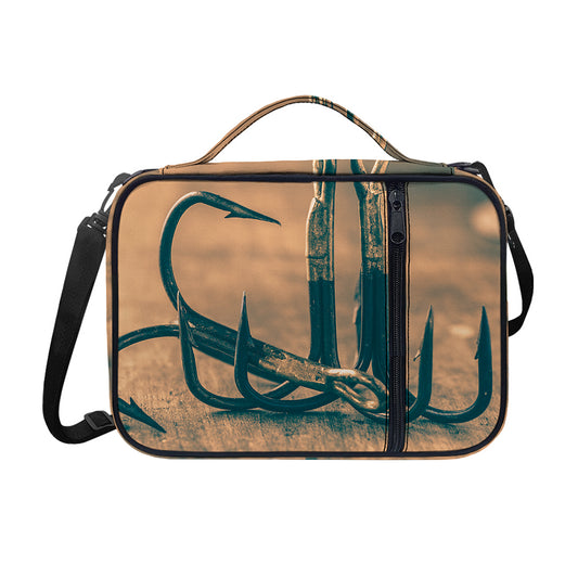 Fishing Hooks Print Shoulder Strap Bible Bag