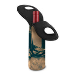 Fishing Hooks Print Single Neoprene Wine Tote