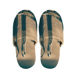 Fishing Hooks Print Slippers