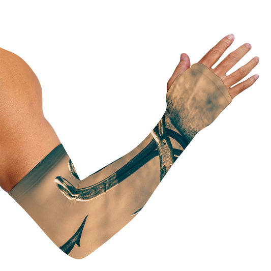 Fishing Hooks Print Sun Protection Arm Sleeves
