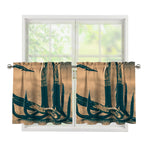 Fishing Hooks Print Tier Curtains