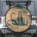 Fishing Hooks Print Tire Cover With Camera Hole